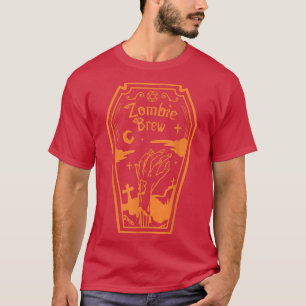 Zombie Crew Coffin Happy Scary Halloween Night Gho T-Shirt