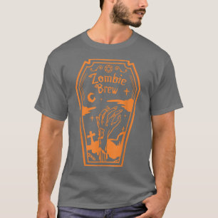 Zombie Crew Coffin Happy Scary Halloween Night Gho T-Shirt