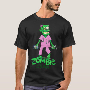Zombie CRNA fun and cute anaesthesia nurse anesthe T-Shirt