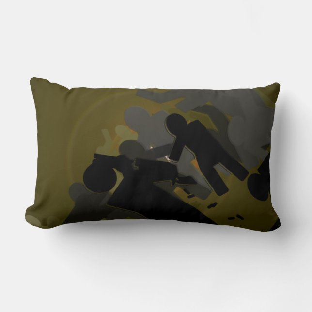 Zombie Crossing Lumbar Cushion (Front)