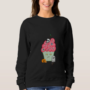 Zombie Cupcake for Halloween Sweatshirt