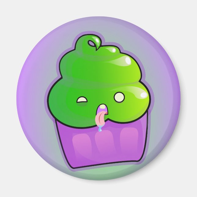 Zombie Cupcake Magnet (Front)