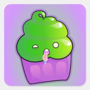 Zombie Cupcake Square Sticker