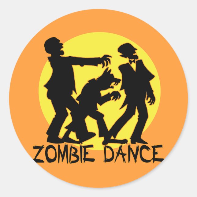 Zombie Dance Stickers/Envelope Seals (Front)