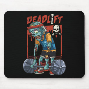 Zombie Deadlift Weight Lifting Halloween Fitness G Mouse Pad