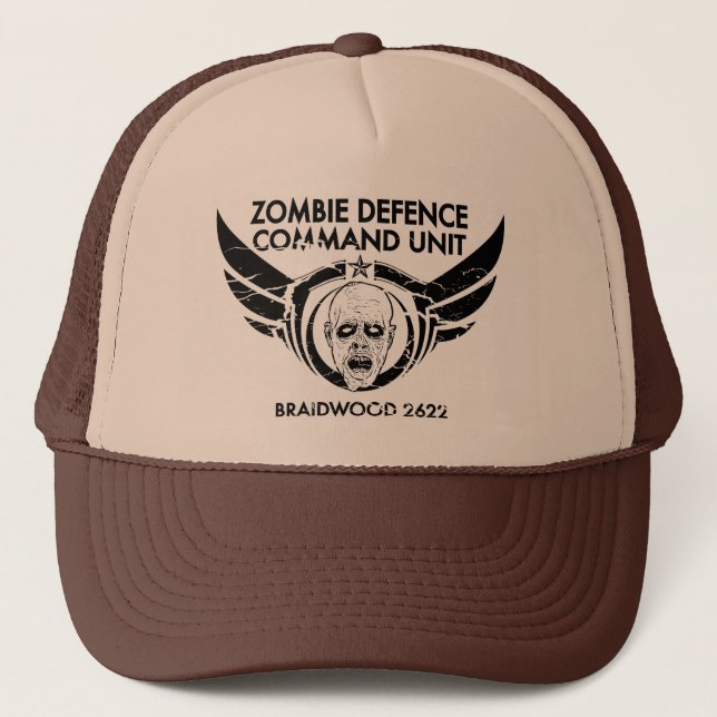 ZOMBIE DEFENCE COMMAND UNIT - 2622 TRUCKER HAT (Front)