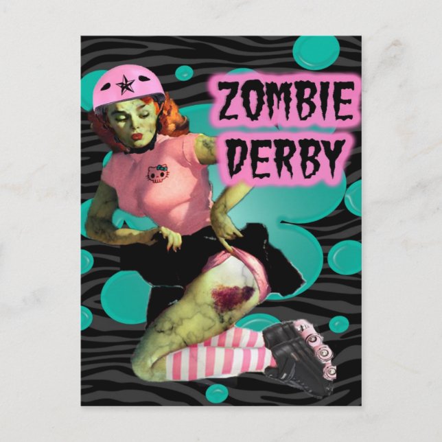 Zombie Derby Postcard (Front)