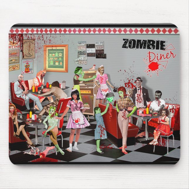 Zombie Diner Mouse Pad (Front)