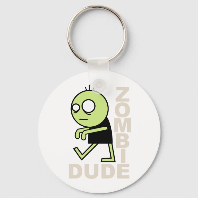 Zombie Dude Key Ring (Front)