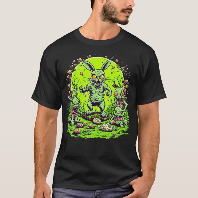 Zombie Easter Bunny T-Shirt (Front)