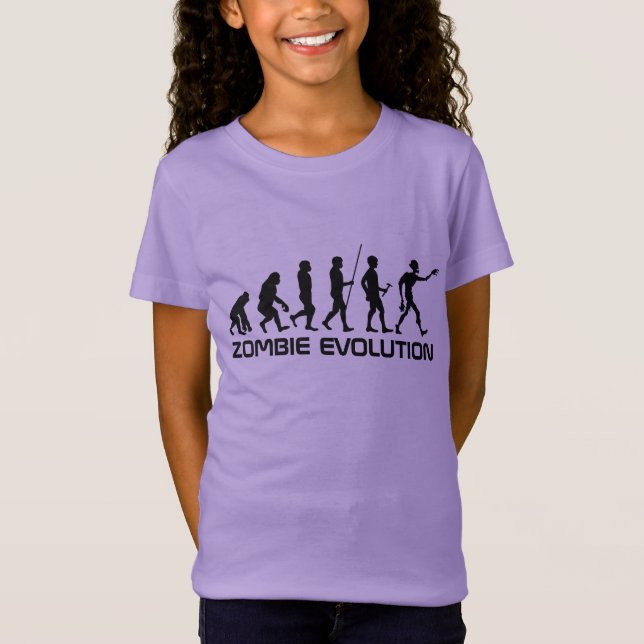 Zombie Evolution custom text shirts & jackets (Front)