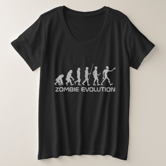 Zombie Evolution custom text shirts & jackets (Design Front)