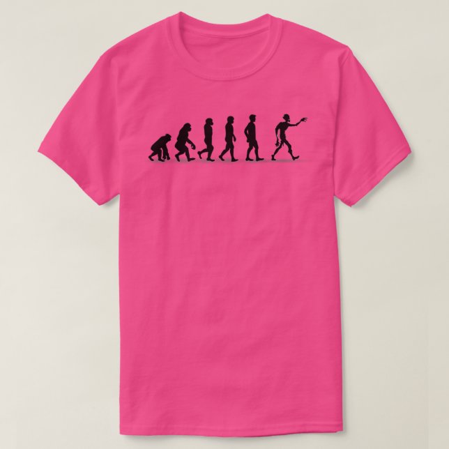 Zombie Evolution Ts T-Shirt (Design Front)