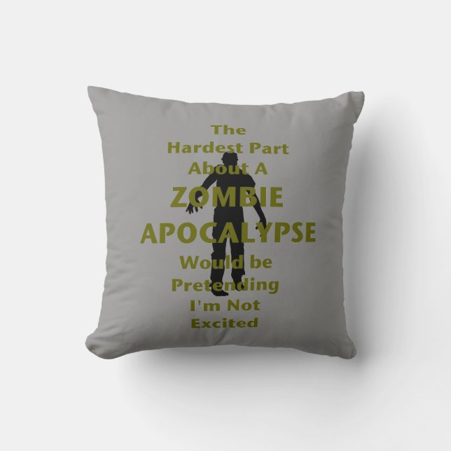 Zombie Excited Cushion (Front)