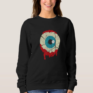 Zombie Eyeball Halloween Scary Zombie   Sweatshirt