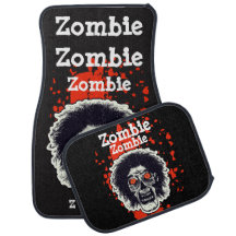 Zombie Face Car Floor Mat – Edgy & Fun Interior De