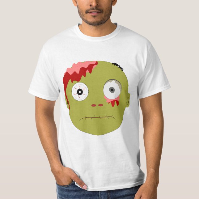 Zombie face Expressions T-Shirt (Front)