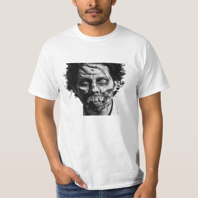 Zombie Face Mens Tee Shirt (Front)