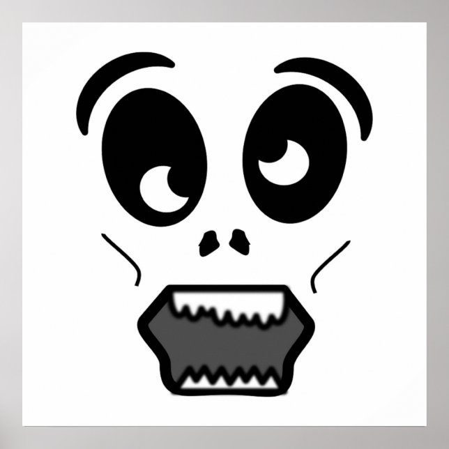 ZOMBIE FACE POSTER (Front)