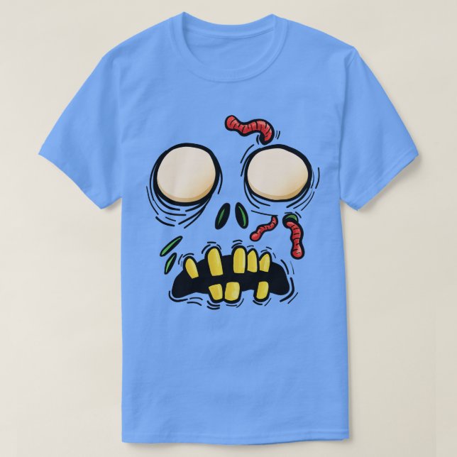 Zombie Face T-Shirt (Design Front)