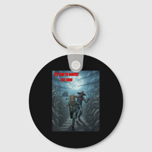 Zombie Farmer Creepy Corn Harvest With Y Farm Scen Key Ring