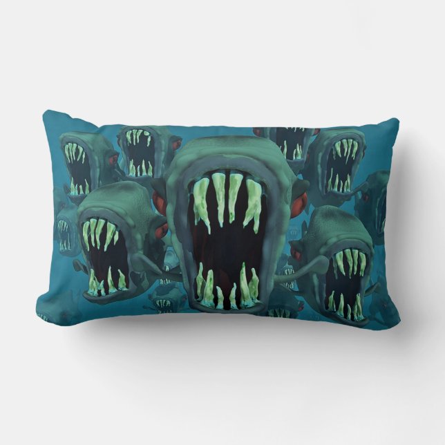 Zombie Fish Lumbar Cushion (Front)