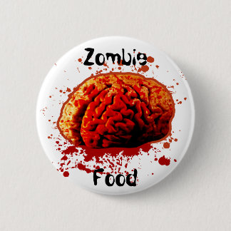 Zombie Food 6 Cm Round Badge