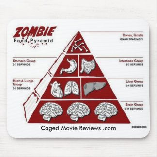 Zombie Food Pyramid Mouse Pad