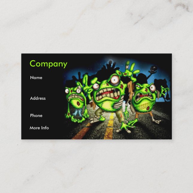 zombie Frogs Business Card (Front)