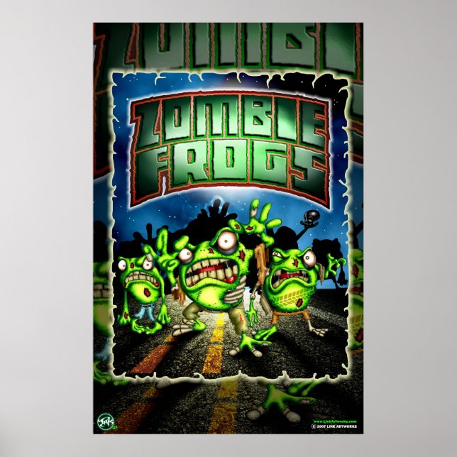 Zombie Frogs Poster (Front)