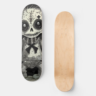 Zombie Geschenk Halloween Horror Kreuz Vodoo Skateboard