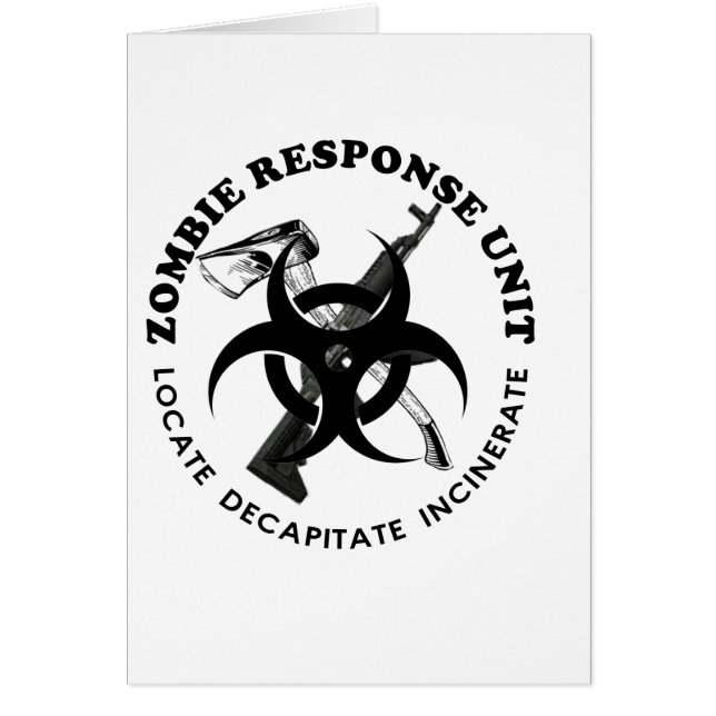 Zombie Gift Response Team Gifts Customise (Front)