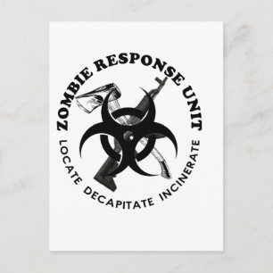 Zombie Gift Response Team Gifts Customise Postcard