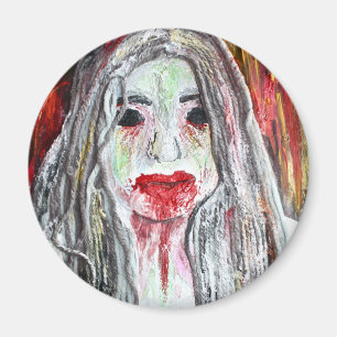 Zombie Girl Magnet