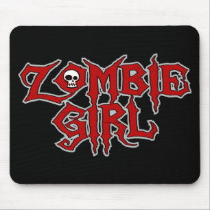 Zombie Girl Mouse Pad