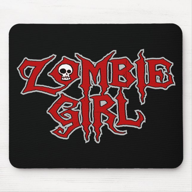 Zombie Girl Mouse Pad (Front)