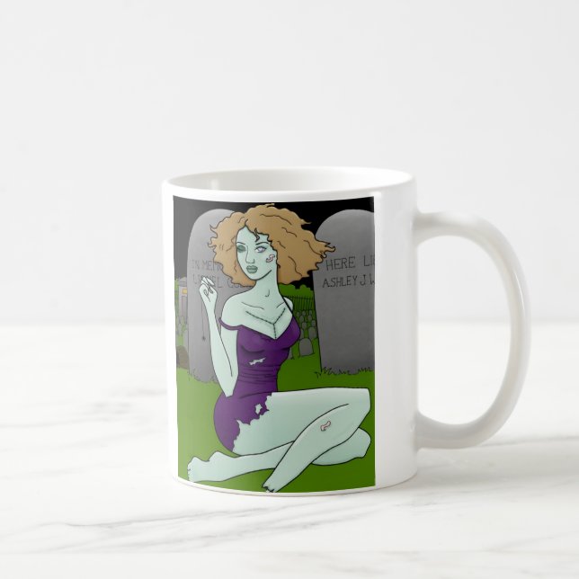 zombie girl mug (Right)