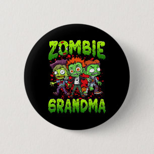 Zombie Grandma Halloween Costume Family Matching  6 Cm Round Badge