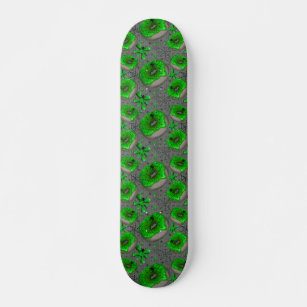 Zombie green slime doughnuts skateboard