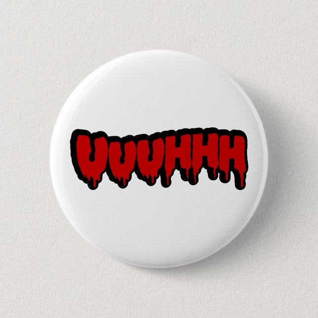 Zombie Groan 6 Cm Round Badge (Front)