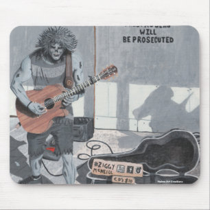 Zombie Guitar Musician Mousepad