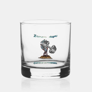 Zombie Gym: Cardio Optional Zombie Gym Whiskey Glass