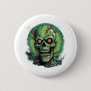 zombie Halloween 6 Cm Round Badge