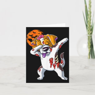 Zombie Halloween Dog Card