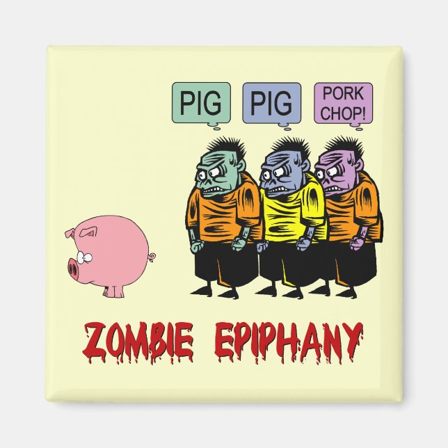 Zombie Halloween Magnet (Front)