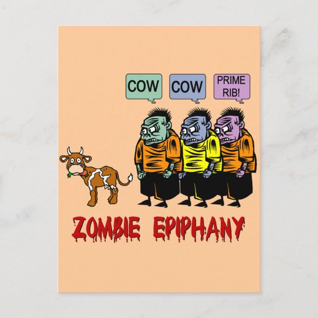 Zombie Halloween Postcard (Front)