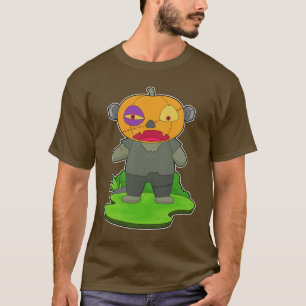 Zombie Halloween Pumpkin T-Shirt