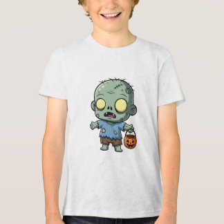 Zombie Halloween T-Shirt – Pumpkin Tri-Blend Shirt