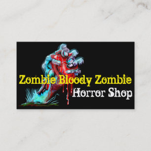 Zombie Hand Bleeding Heart Business Card