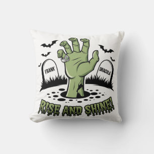 Zombie Hand Rising Halloween Design Fun and Spooky Cushion